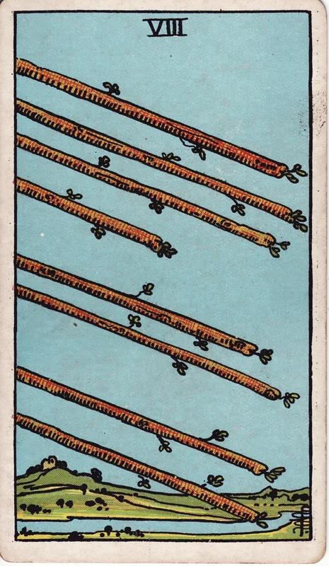 Eight of Wands — 8 Gậy