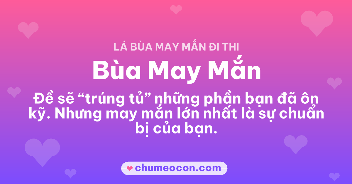 Ảnh kết quả: Mình rút được Bùa May Mắn — rút thử lá bùa đi thi của bạn nè!