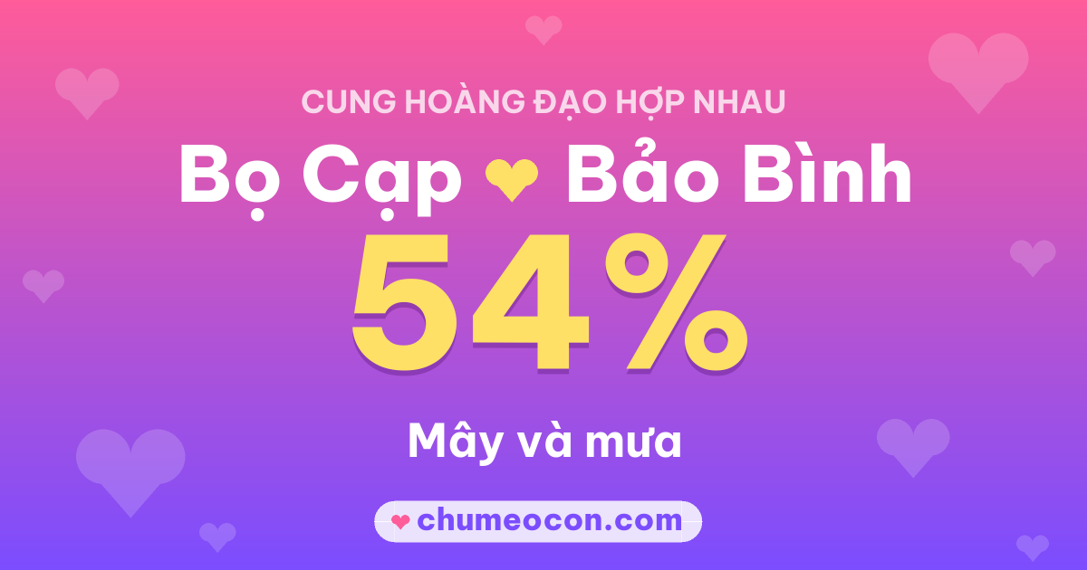 Ảnh kết quả: Bọ Cạp và Bảo Bình có hợp nhau không? 54%