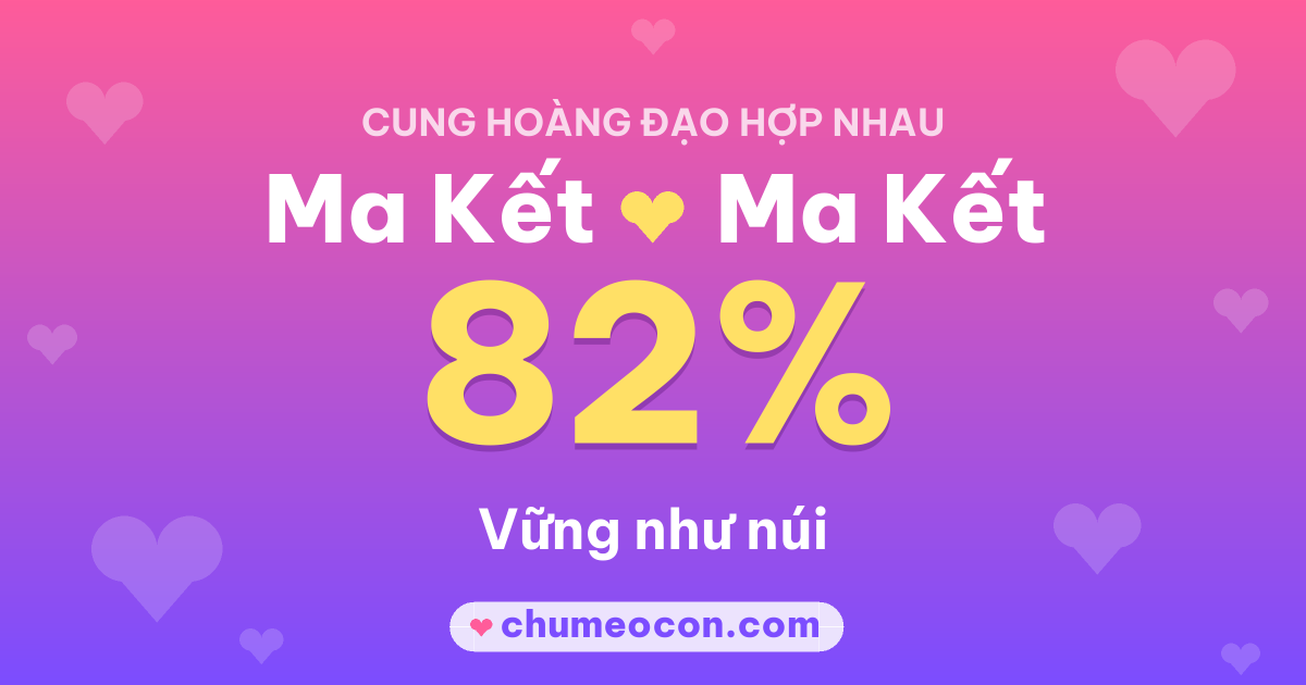 Ảnh kết quả: Hai Ma Kết có hợp nhau không? 82%