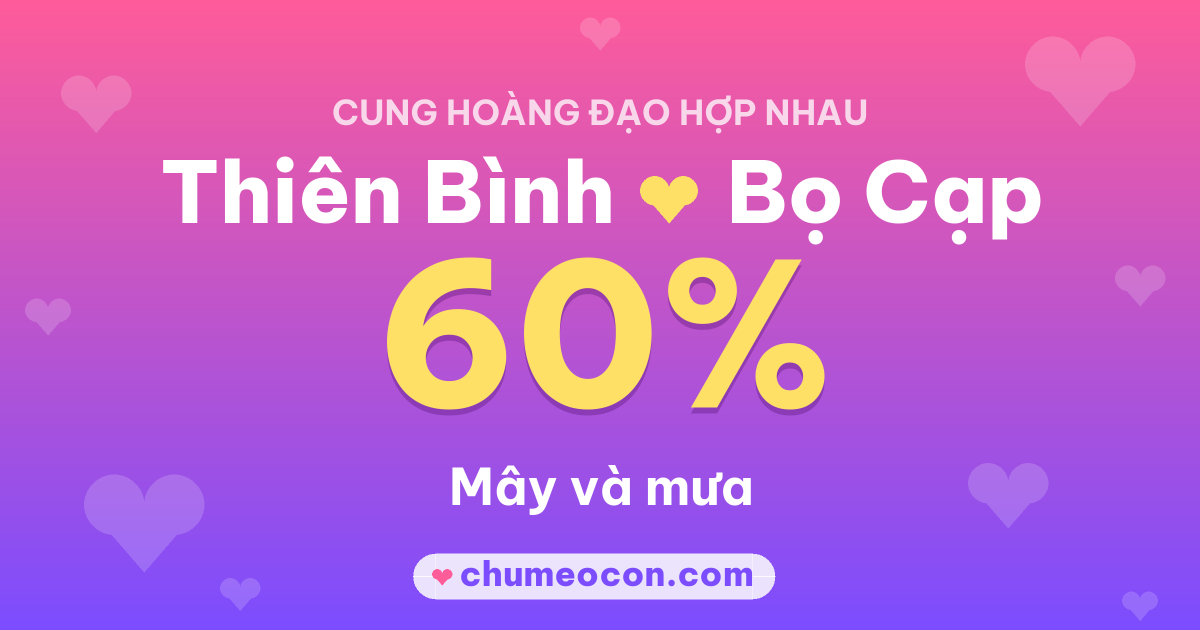 Ảnh kết quả: Thiên Bình và Bọ Cạp có hợp nhau không? 60%