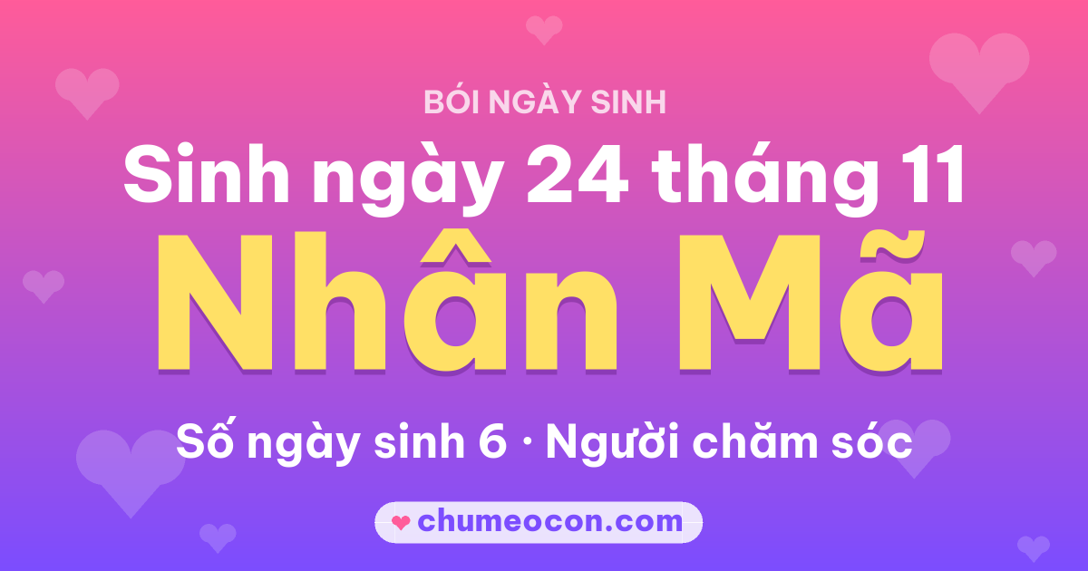 Ảnh kết quả: Sinh ngày 24 tháng 11: cung Nhân Mã, số ngày sinh 6