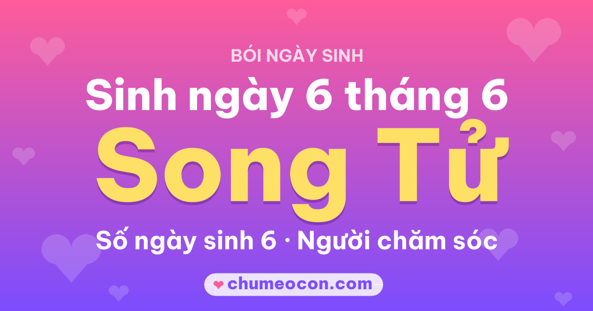 Ảnh kết quả: Sinh ngày 6 tháng 6: cung Song Tử, số ngày sinh 6