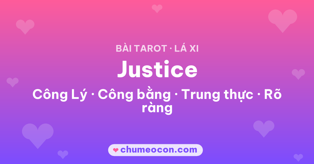 Ảnh kết quả: Lá bài Justice (Công Lý)