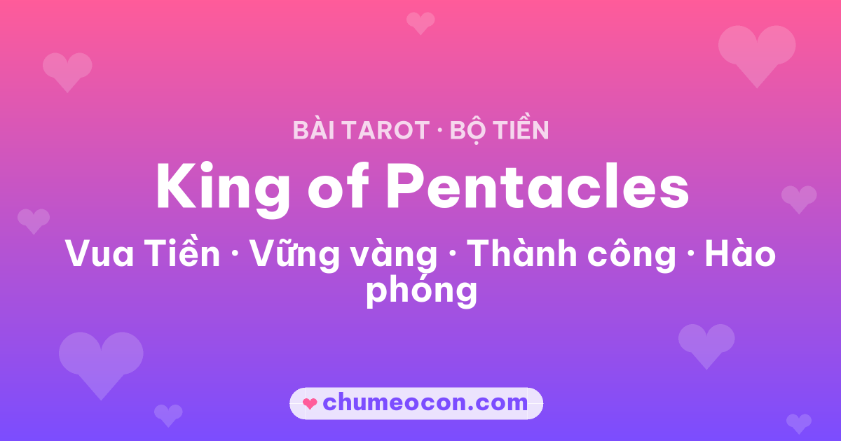 Ảnh kết quả: Lá bài King of Pentacles (Vua Tiền)
