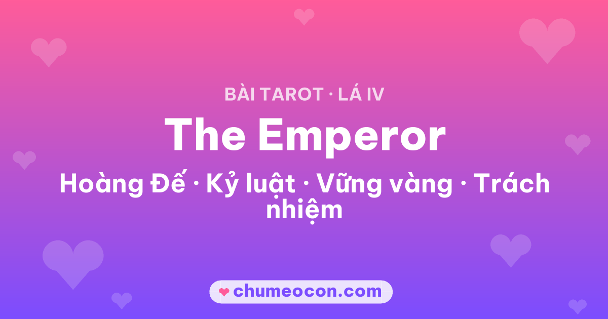 Ảnh kết quả: Lá bài The Emperor (Hoàng Đế)