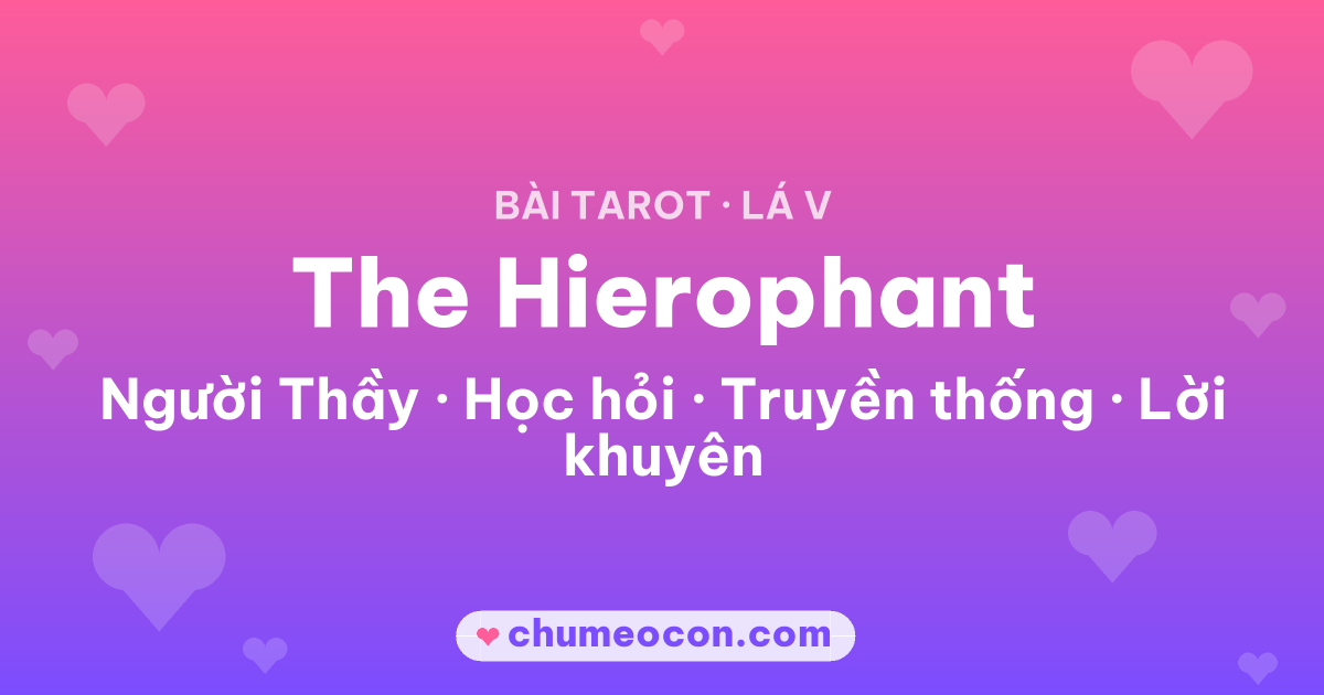 Ảnh kết quả: Lá bài The Hierophant (Người Thầy)