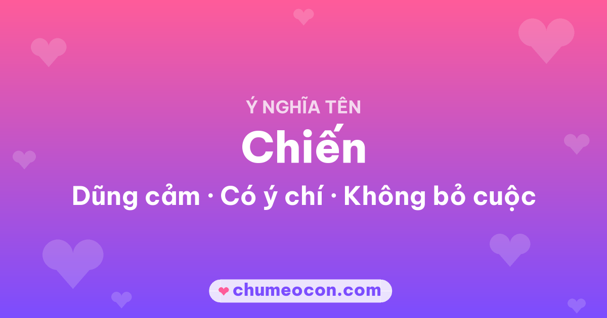 Ảnh kết quả: Ý nghĩa tên Chiến — Dũng cảm, Có ý chí, Không bỏ cuộc