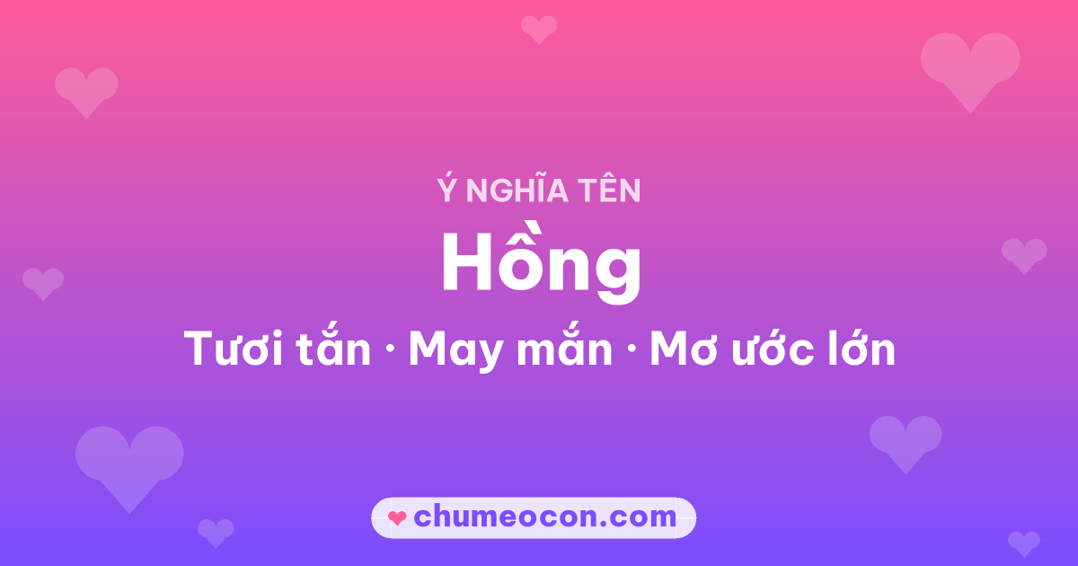 Ảnh kết quả: Ý nghĩa tên Hồng — Tươi tắn, May mắn, Mơ ước lớn