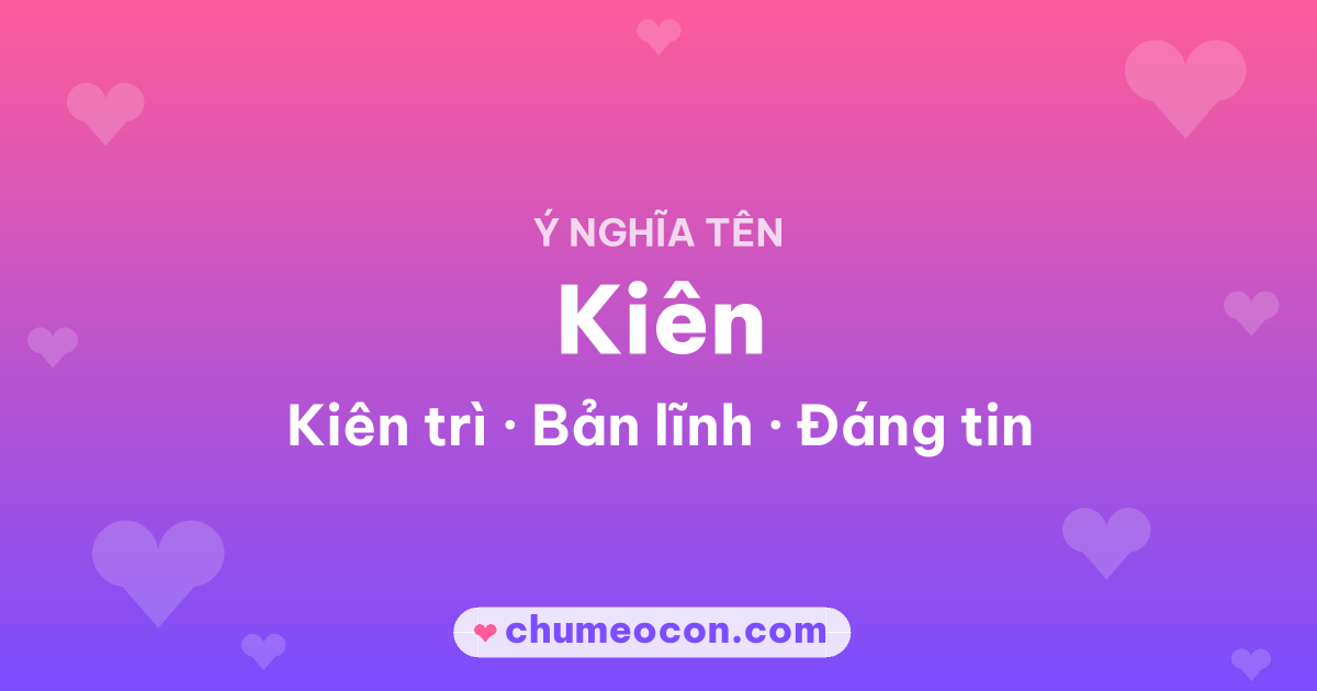 Ảnh kết quả: Ý nghĩa tên Kiên — Kiên trì, Bản lĩnh, Đáng tin