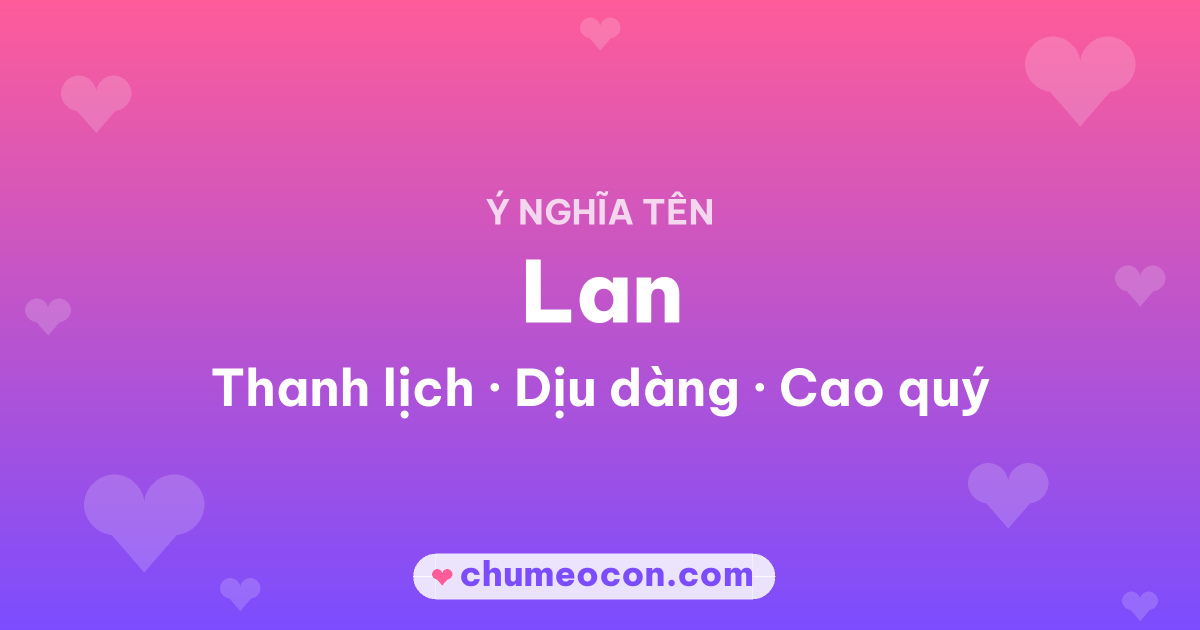 Ảnh kết quả: Ý nghĩa tên Lan — Thanh lịch, Dịu dàng, Cao quý